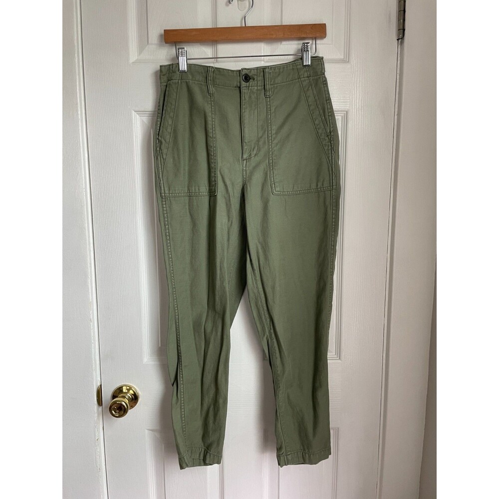 MADEWELL Women's Green Fatigue Cargo Pants SIZE 26 NA150 straight leg